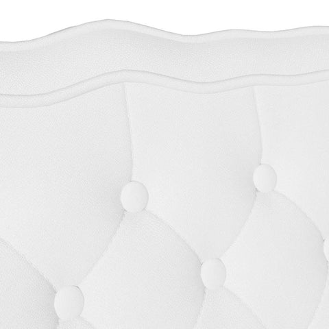 vidaXL Bench White 119.5 x 64.5 x 75 cm Faux Leather