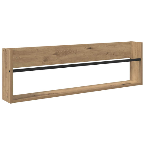 vidaXL Magazine Rack with Shelf 2 pcs Artisan Oak 100 x 12 x 30 cm