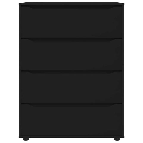 vidaXL Storage Cabinets 2 pcs Black 80 x 48 x 105 cm Engineered Wood