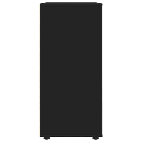 vidaXL Storage Cabinets 2 pcs Black 80 x 48 x 105 cm Engineered Wood