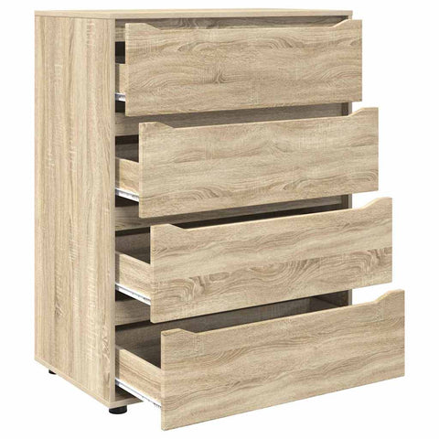 vidaXL Storage Cabinets 2 pcs Sonoma Oak 80 x 48 x 105 cm