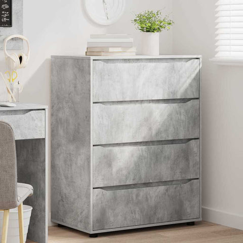 vidaXL Storage Cabinets 2 pcs Concrete Grey 80 x 48 x 105 cm
