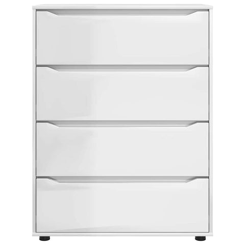 vidaXL Storage Cabinets 2 pcs High Gloss White 80 x 48 x 105 cm