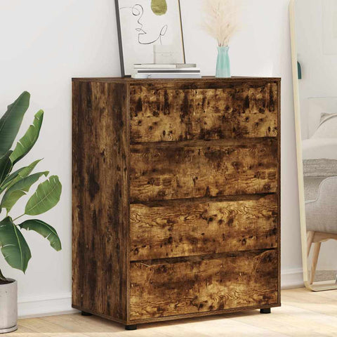 vidaXL Storage Cabinets 2 pcs Smoked Oak 80 x 48 x 105 cm