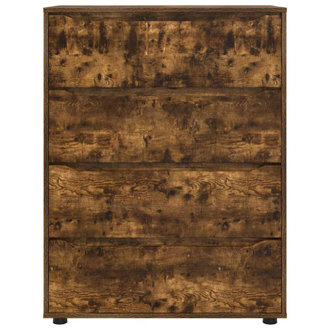 vidaXL Storage Cabinets 2 pcs Smoked Oak 80 x 48 x 105 cm