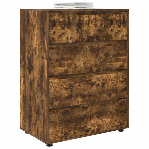 vidaXL Storage Cabinets 2 pcs Smoked Oak 80 x 48 x 105 cm