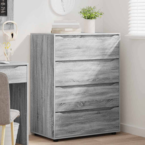 vidaXL Storage Cabinets 2 pcs Grey Sonoma 80 x 48 x 105 cm