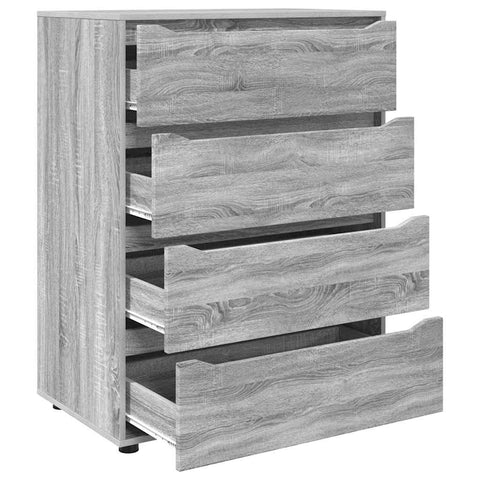 vidaXL Storage Cabinets 2 pcs Grey Sonoma 80 x 48 x 105 cm