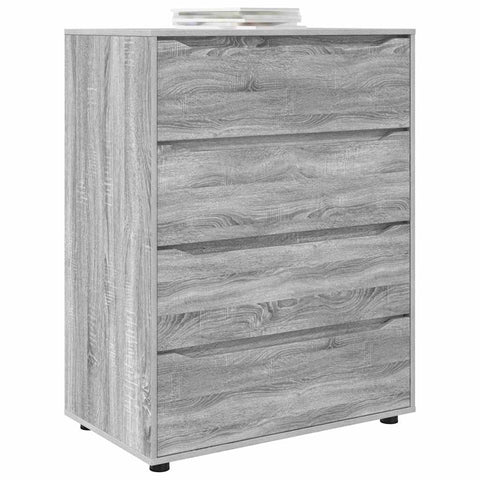vidaXL Storage Cabinets 2 pcs Grey Sonoma 80 x 48 x 105 cm