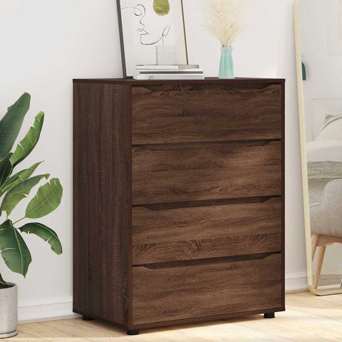 vidaXL Storage Cabinets 2 pcs Brown Oak 80 x 48 x 105 cm