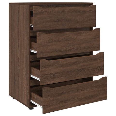 vidaXL Storage Cabinets 2 pcs Brown Oak 80 x 48 x 105 cm
