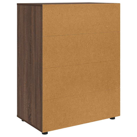 vidaXL Storage Cabinets 2 pcs Brown Oak 80 x 48 x 105 cm