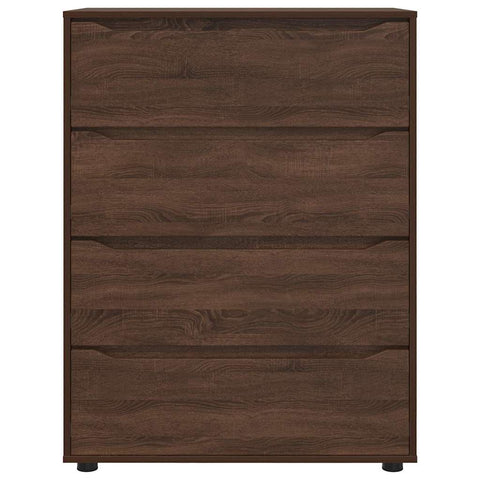 vidaXL Storage Cabinets 2 pcs Brown Oak 80 x 48 x 105 cm