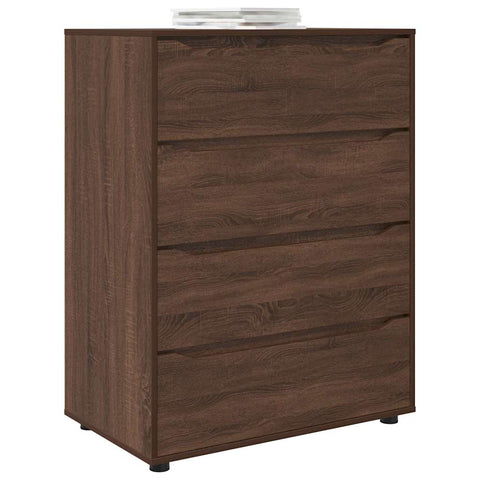 vidaXL Storage Cabinets 2 pcs Brown Oak 80 x 48 x 105 cm