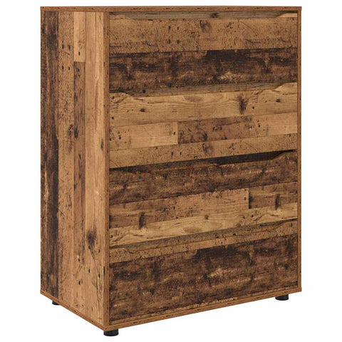 vidaXL Storage Cabinets 2 pcs Old Wood 80 x 48 x 105 cm