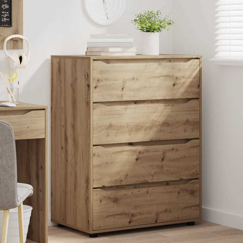 vidaXL Storage Cabinets 2 pcs Artisan Oak 80 x 48 x 105 cm