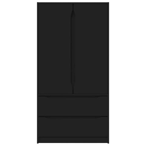 vidaXL Bathroom Cabinet Black 79.5 x 49 x 156 cm Engineered Wood