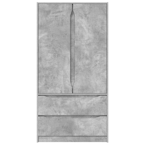 vidaXL Bathroom Cabinet with Drawer Concrete Grey 79.5 x 49 x 156 cm