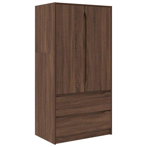 vidaXL Bathroom Cabinet Brown Oak 79.5 x 49 x 156 cm Engineered Wood