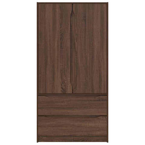 vidaXL Bathroom Cabinet Brown Oak 79.5 x 49 x 156 cm Engineered Wood