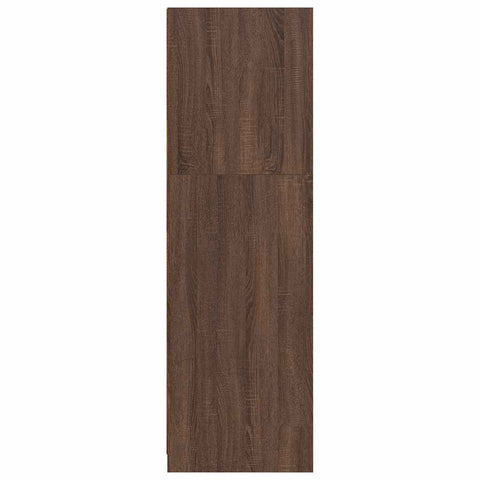 vidaXL Bathroom Cabinet Brown Oak 79.5 x 49 x 156 cm Engineered Wood