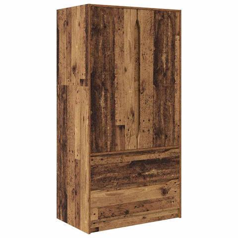 vidaXL Bathroom Cabinet Old Wood 79.5 x 49 x 156 cm Engineered Wood