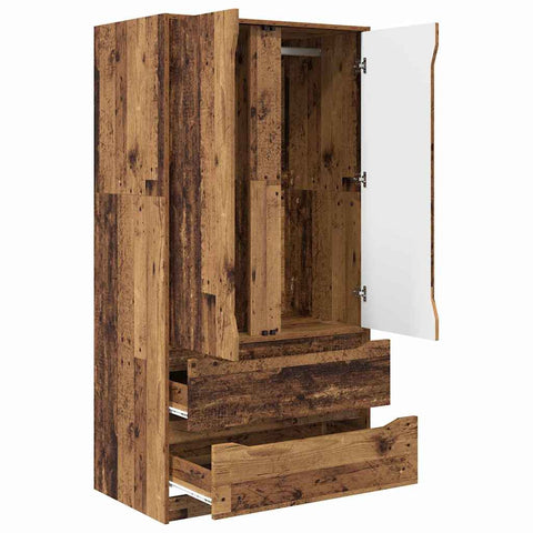 vidaXL Bathroom Cabinet Old Wood 79.5 x 49 x 156 cm Engineered Wood