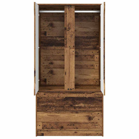 vidaXL Bathroom Cabinet Old Wood 79.5 x 49 x 156 cm Engineered Wood