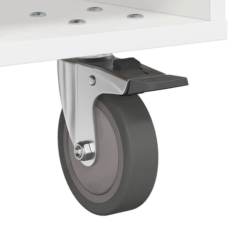 vidaXL Bedside Table 2 pcs White 40.5 x 40 x 48 cm Engineered Wood