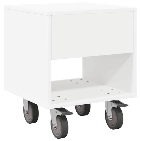 vidaXL Bedside Table 2 pcs White 40.5 x 40 x 48 cm Engineered Wood