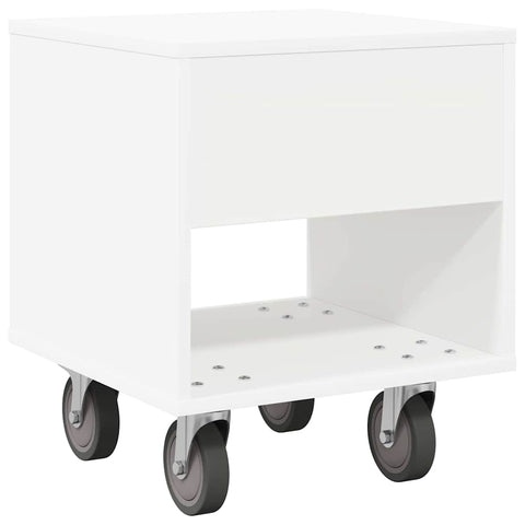 vidaXL Bedside Table 2 pcs White 40.5 x 40 x 48 cm Engineered Wood