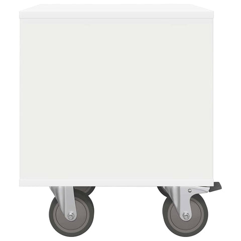 vidaXL Bedside Table 2 pcs White 40.5 x 40 x 48 cm Engineered Wood