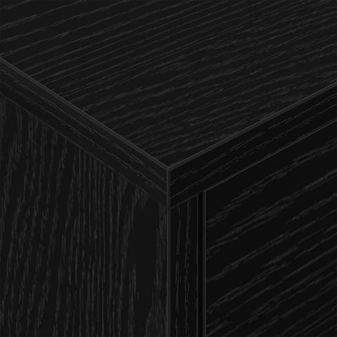 vidaXL Bedside Table Black Oak 40.5 x 40 x 48 cm Engineered Wood