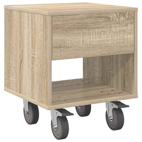 vidaXL Bedside Table Sonoma Oak 40.5 x 40 x 48 cm Engineered Wood