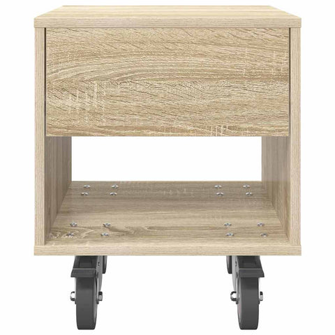 vidaXL Bedside Table Sonoma Oak 40.5 x 40 x 48 cm Engineered Wood