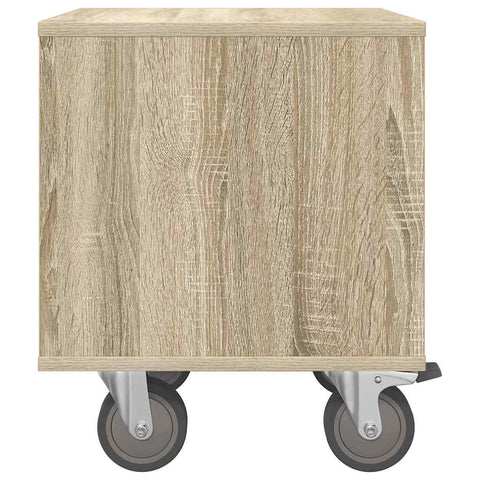 vidaXL Bedside Table Sonoma Oak 40.5 x 40 x 48 cm Engineered Wood