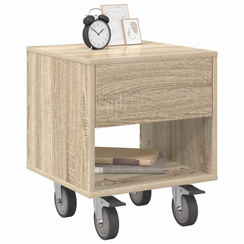 vidaXL Bedside Table 2 pcs Sonoma Oak 40.5 x 40 x 48 cm