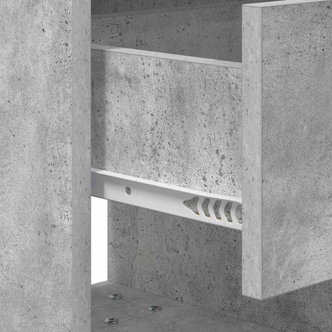 vidaXL Bedside Table Concrete Grey 40.5 x 40 x 48 cm Engineered Wood