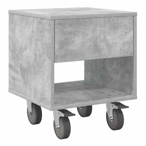 vidaXL Bedside Table Concrete Grey 40.5 x 40 x 48 cm Engineered Wood