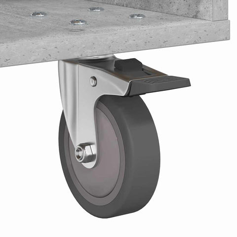 vidaXL Bedside Table 2 pcs Concrete Grey 40.5 x 40 x 48 cm