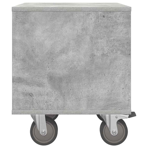 vidaXL Bedside Table 2 pcs Concrete Grey 40.5 x 40 x 48 cm