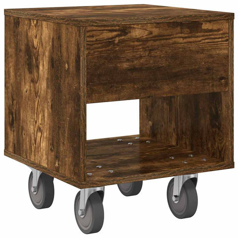 vidaXL Bedside Table 2 pcs Smoked Oak 40.5 x 40 x 48 cm