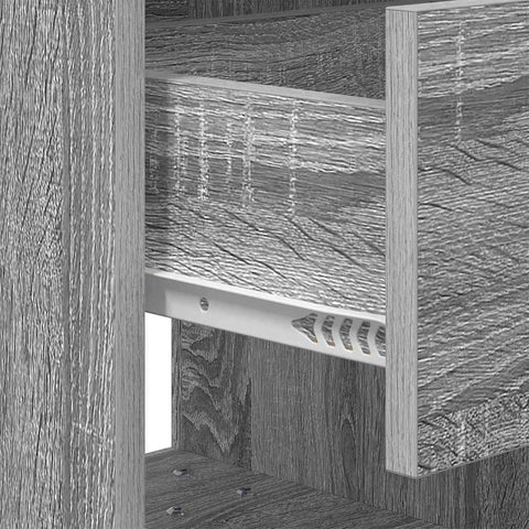 vidaXL Bedside Table Grey Sonoma 40.5 x 40 x 48 cm Engineered Wood