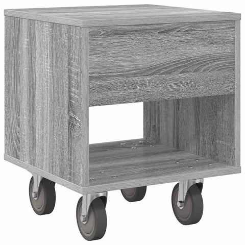 vidaXL Bedside Table Grey Sonoma 40.5 x 40 x 48 cm Engineered Wood