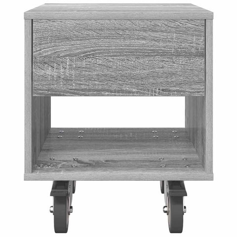 vidaXL Bedside Table 2 pcs Grey Sonoma 40.5 x 40 x 48 cm