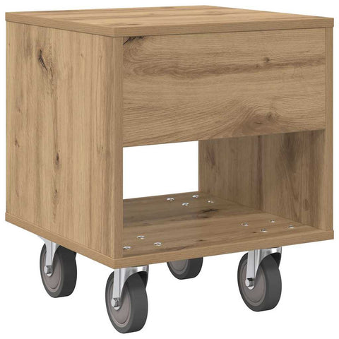 vidaXL Bedside Table Artisan Oak 40.5 x 40 x 48 cm Engineered Wood