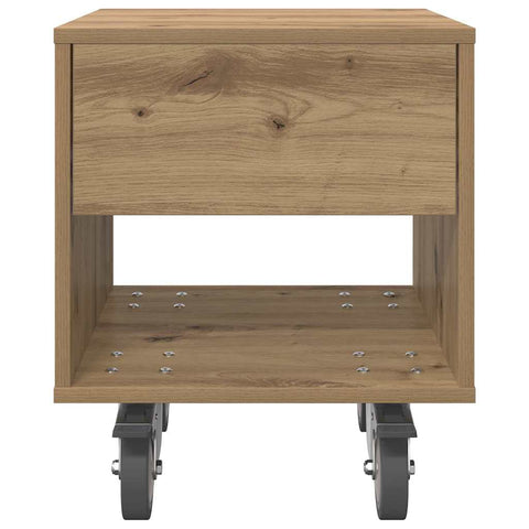 vidaXL Bedside Table Artisan Oak 40.5 x 40 x 48 cm Engineered Wood