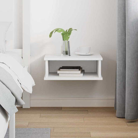 vidaXL Bedside Table White 40 x 31 x 15 cm Engineered Wood