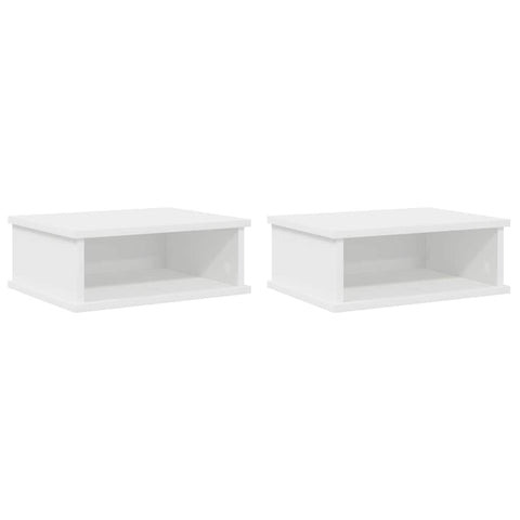 vidaXL Bedside Table 2 pcs White 40 x 31 x 15 cm Engineered Wood