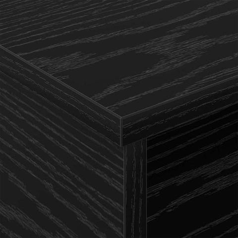 vidaXL Bedside Table 2 pcs Black Oak 40 x 31 x 15 cm Engineered Wood